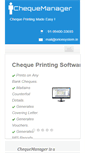 Mobile Screenshot of chequeprinting.co.in