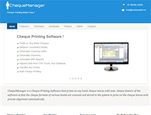 Tablet Screenshot of chequeprinting.co.in